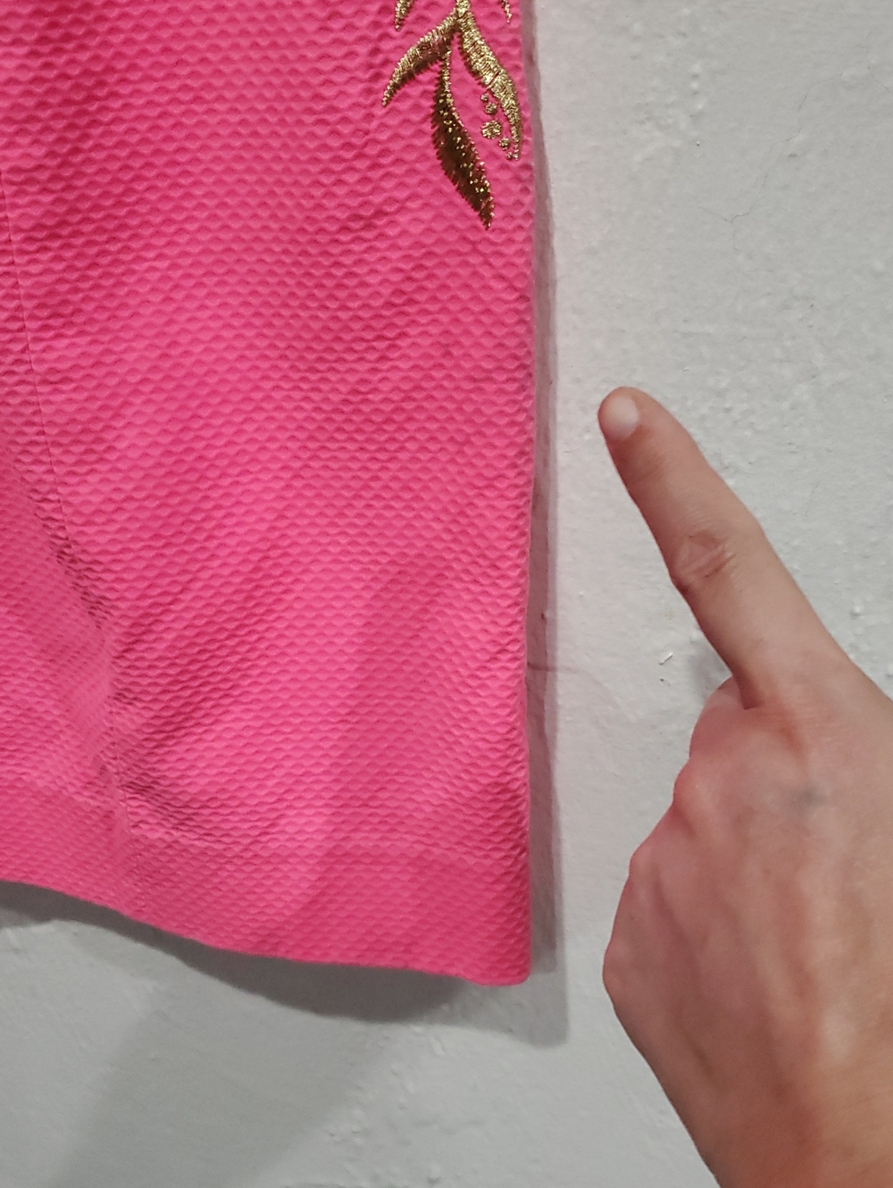 Lilly Pulitzer Tina Embroidered Stretch Shift Dress In Hot Pink Size 4 - Picture 13 of 14